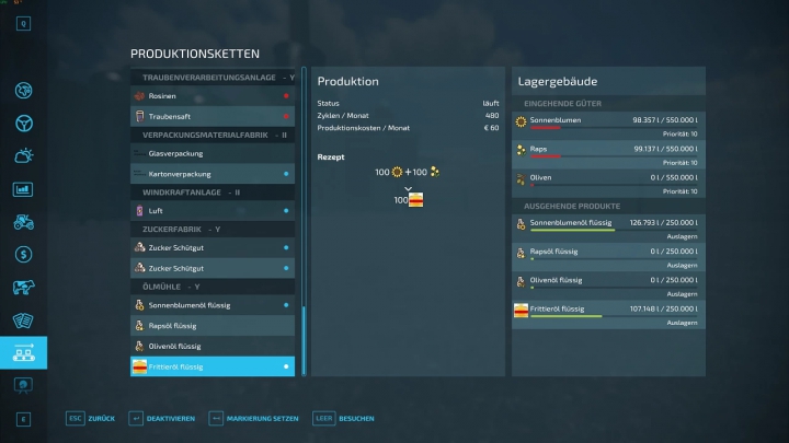 fs22-mods,  flüssig Speiseöl Fabrik 1.3