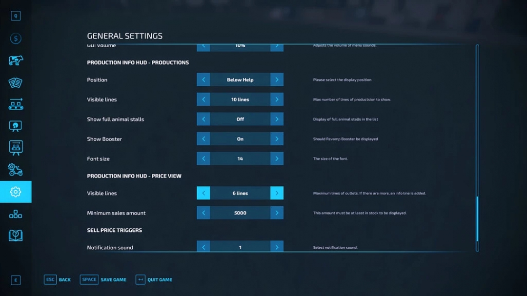 Production Info Hud v1.0.0.0