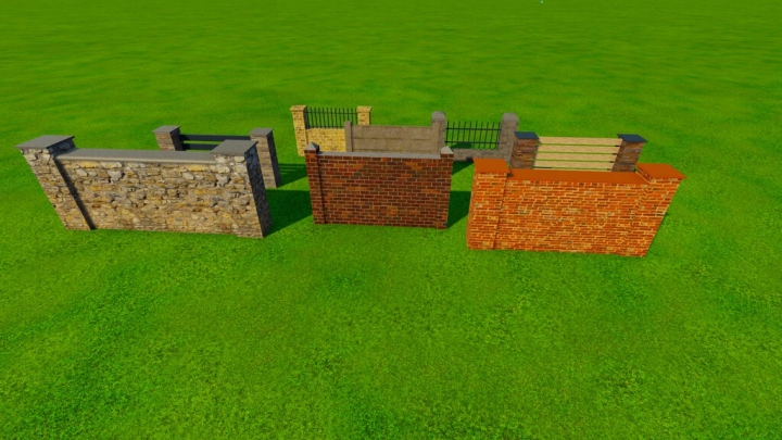 fs22-mods, Pack Of Fences (Prefab) v1.0.0.0