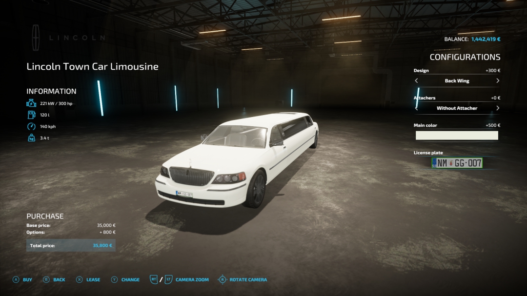 Lincoln Town Car Limousine v1.0.0.0