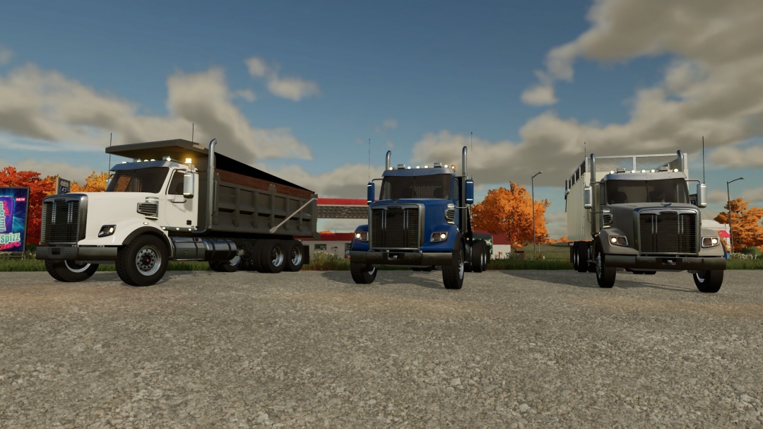 Freightliner Coronado 122SD Flatbed/AR Truck *FIX*