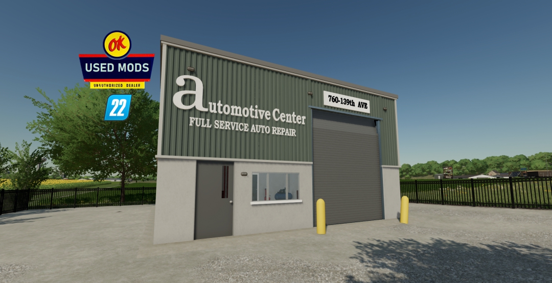 Automotive Center – Workshop- FS22 - By OKUSEDMODS