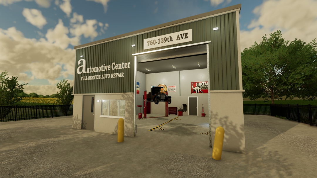 Automotive Center – Workshop- FS22 - By OKUSEDMODS