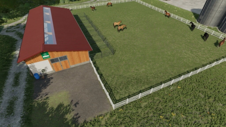 fs22-mods,  Horse Stable With Paddocks v1.1.0.0