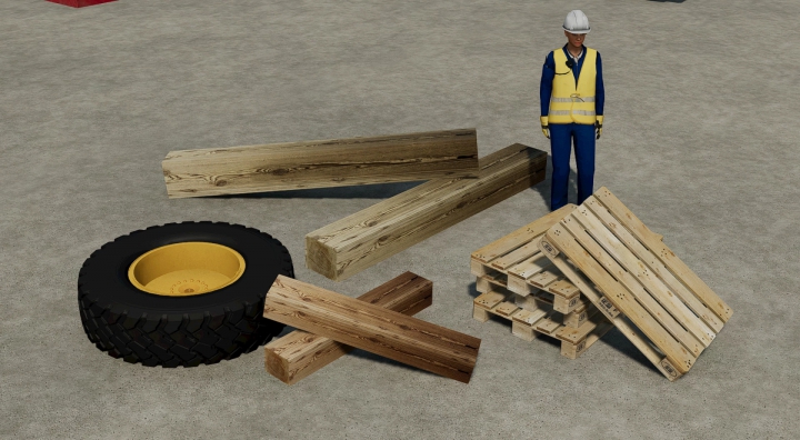 fs22-mods, Wood Beams and Pallet v1.0.0.0