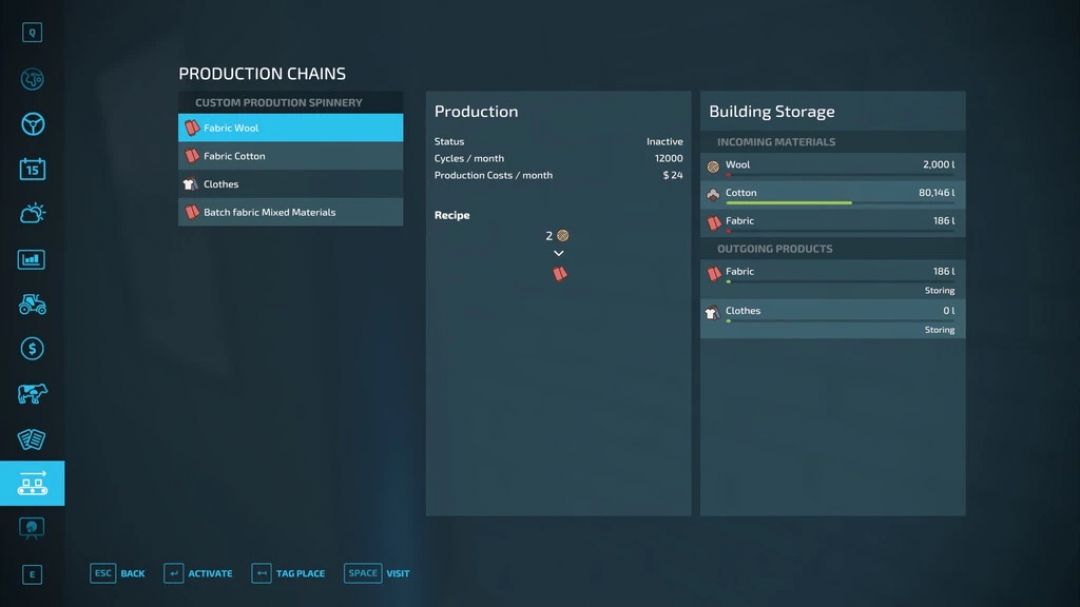 Custom Production Spinnery v1.0.0.0