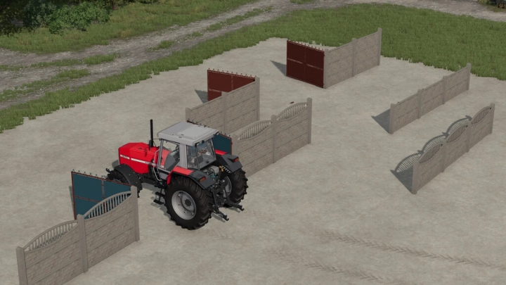 Image: Concrete Fence With Gates v1.0.0.0