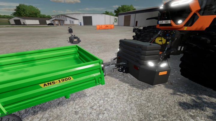 Image: Hi-Vis LED-Lights Tractor Front Weight v1.0.1.0 3