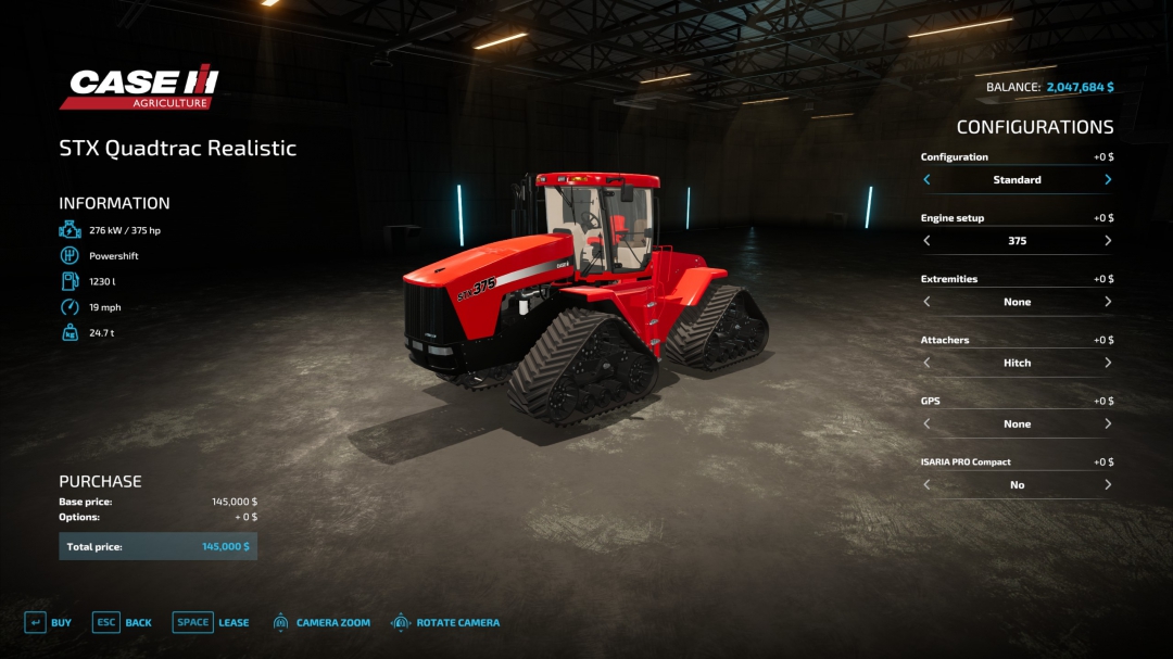 CaseIH STX Steiger Tracked Realistic