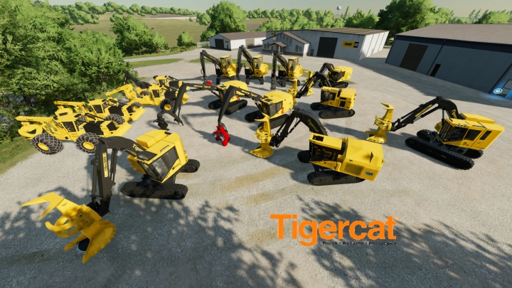 fs22-mods,  AJ Deere Tigercat Buncher Pack v1.0.0.0