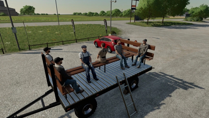 Image: Hay Wagon With Seats v1.0.1.0 3