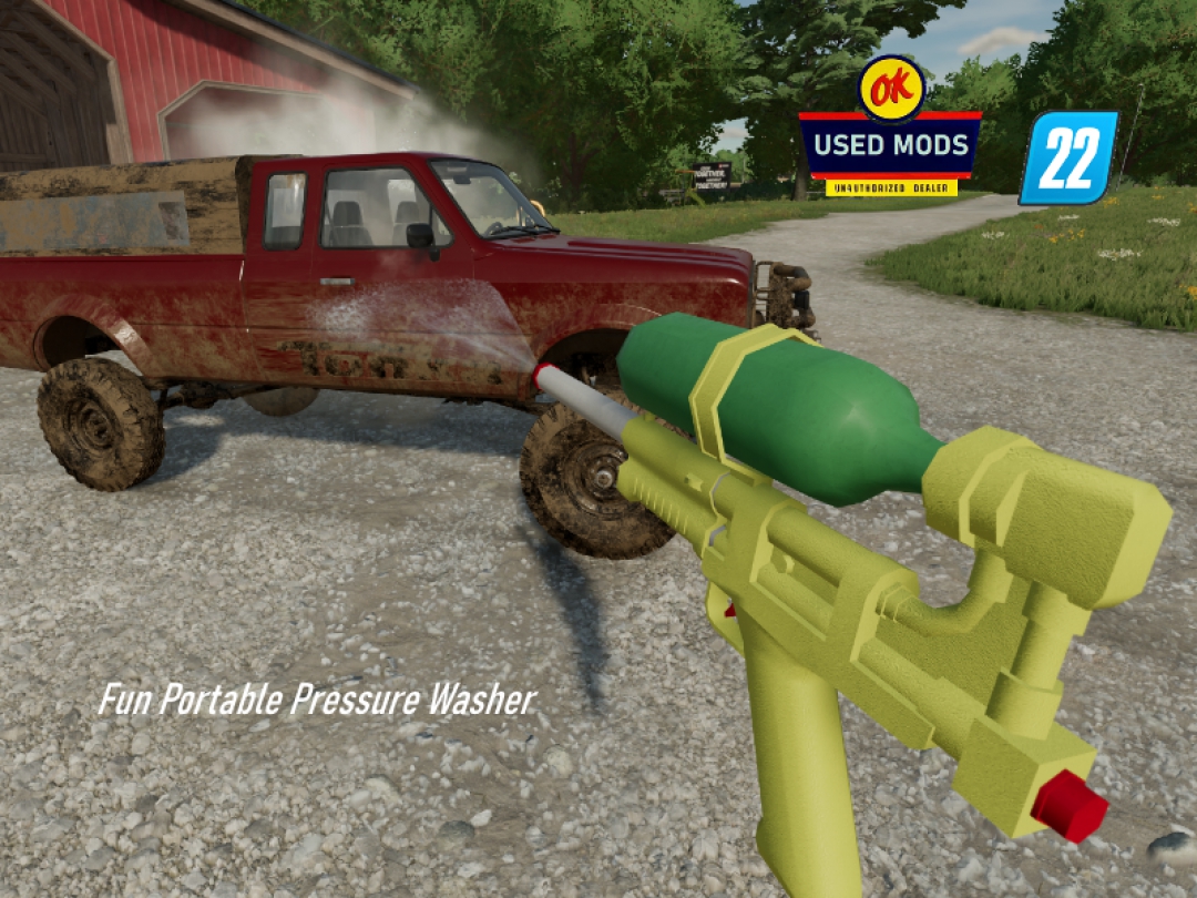 Super Soaker Water Toy Power Washer –  FS22 - Official OK Used Mods Conversion By OKUSEDMODS