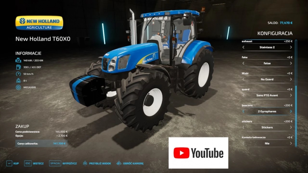 New Holland T6050 Series v1.0.0.0