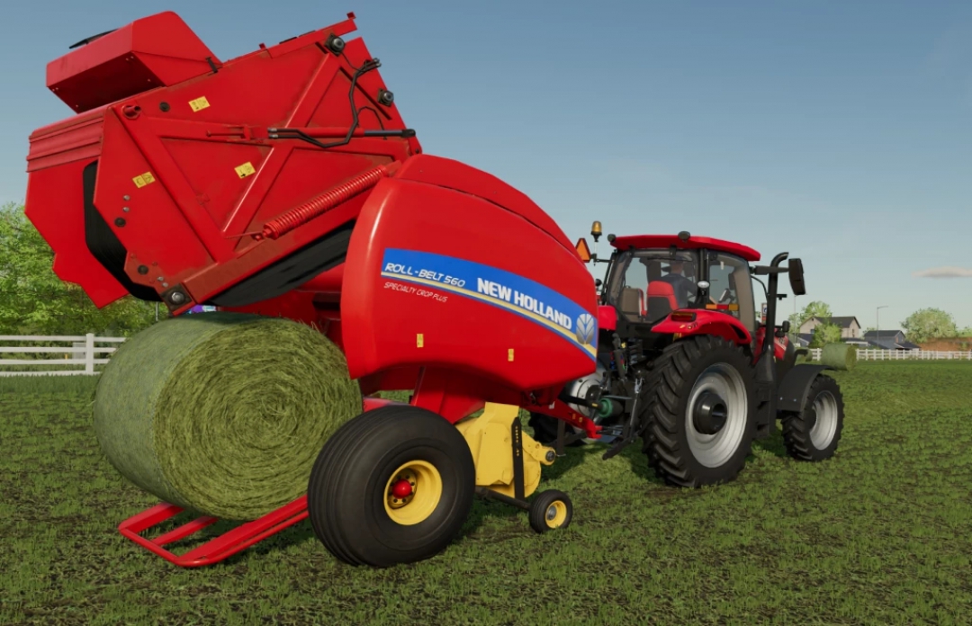 New Holland and Case IH Roll-Belt Round Baler v1.0.0.0