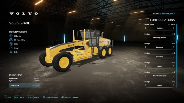 Image: Volvo G740B-Volvo G740-Champion 740A Grader Pack v1.0.0.0 3