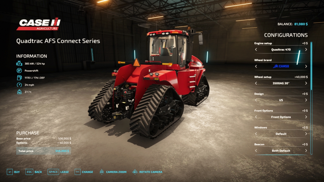 Larson Farms Case IH Quadtrac 