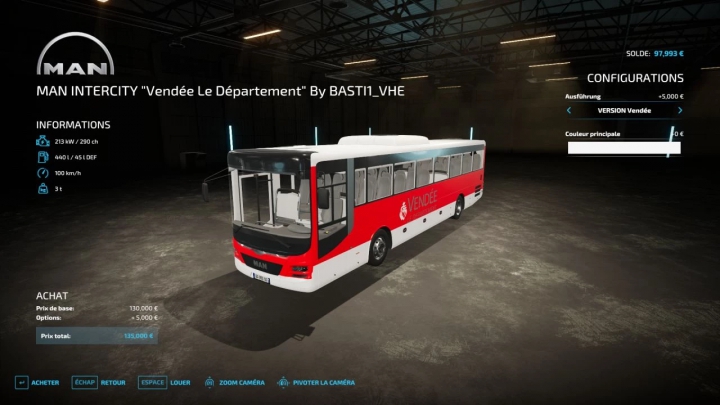 fs22-mods,  Bus Man Intercity Vendée Le Département 85 v1.1.0.0