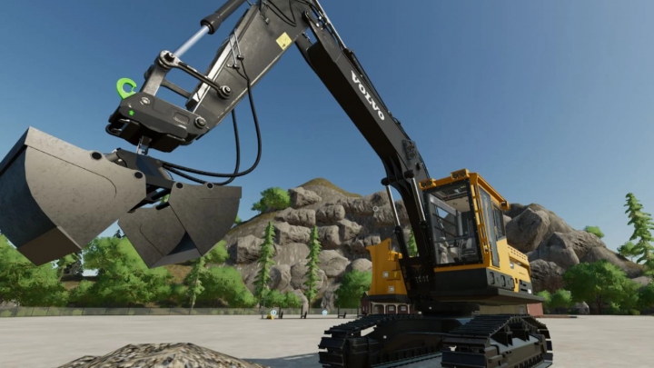 fs22-mods,  Excavator clamshell bucket v1.0.0.0