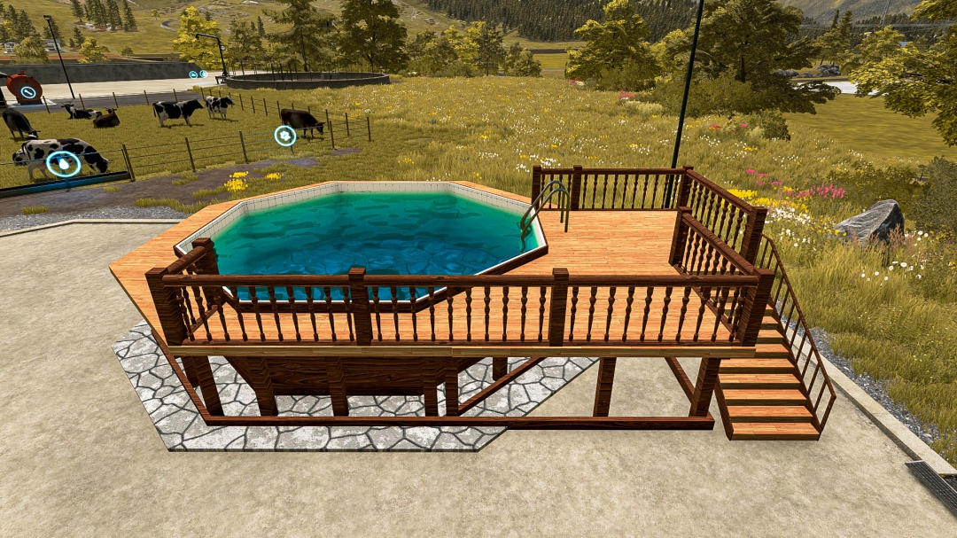 Wooden Pool Deck