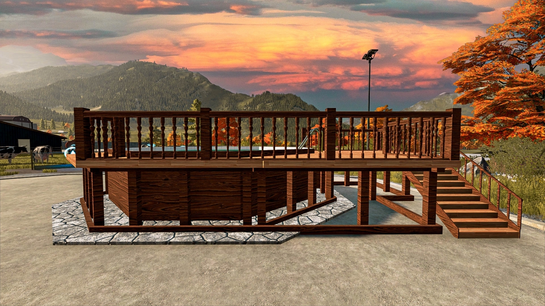 Wooden Pool Deck