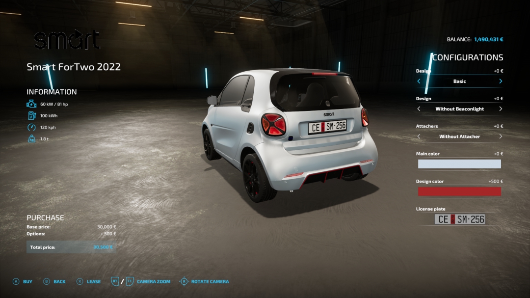 Smart ForTwo EQ 2022 v1.0.0.0