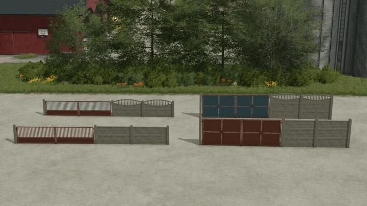 Image: Concrete Fence With Gates v1.1.0.0