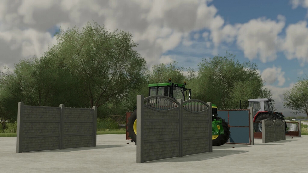 Concrete Fence With Gates v1.1.0.0