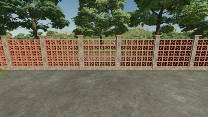 Image: Brick Fence And Metal Gate v1.0.0.0