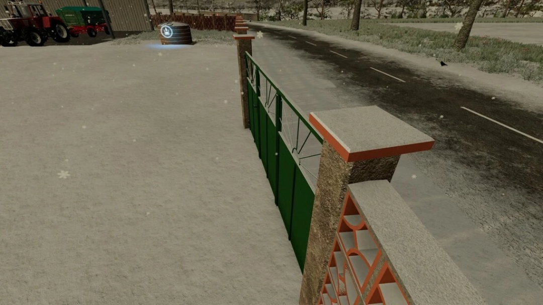 Brick Fence And Metal Gate v1.0.0.0