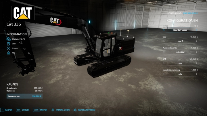 Image: Cat 336 next gen black beauty (Forst) v1.0.0.0 2