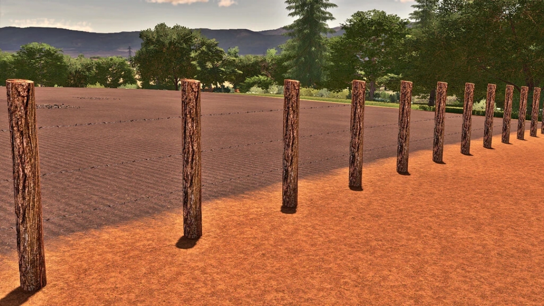 Barbed Wire Fence And Wooden Gate v1.0.0.0