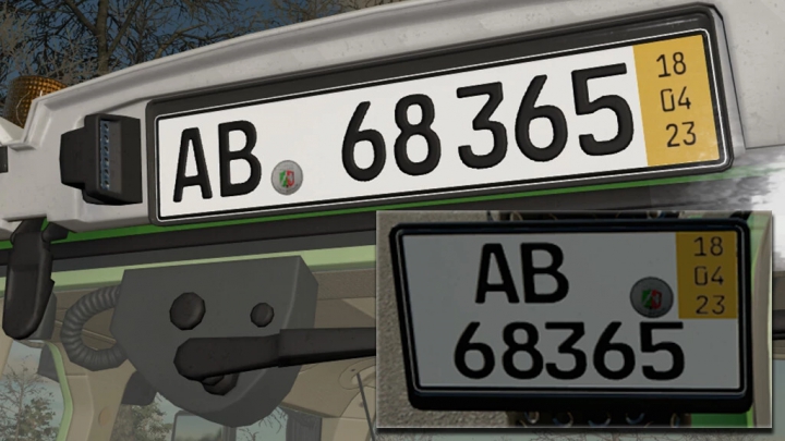 Image: German Licenseplate Incl. Shorttime And Season v1.0.0.0 4