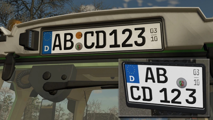 Image: German Licenseplate Incl. Shorttime And Season v1.0.0.0 2