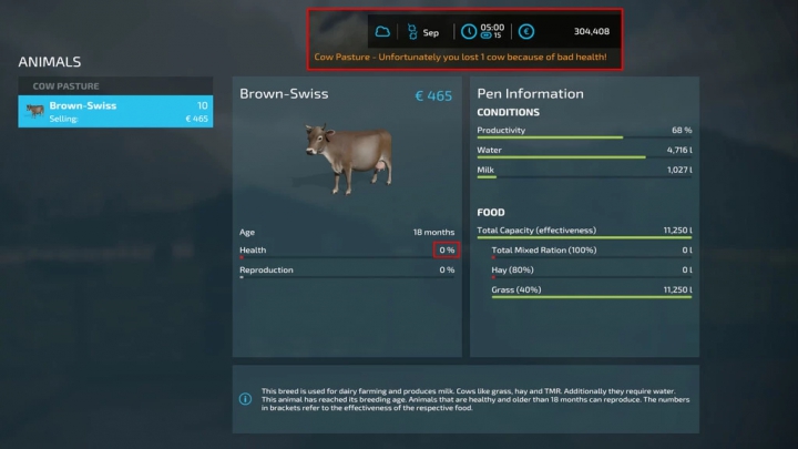 Image: Realistic Animal Losses v1.0.0.0 0