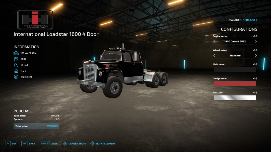 International Loadstar 4 Door Semi Truck