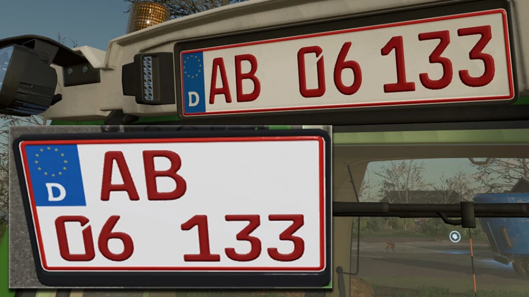 German Licenseplate Incl. Shorttime And Season v1.0.0.0