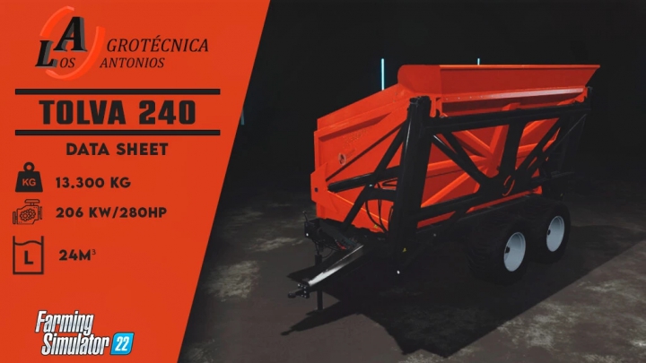 fs22-mods,  Los Antonios TOLVA 240 v1.0.0.0