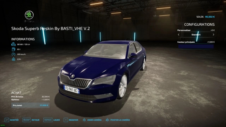 Image: Skoda Superb Reskin FR v2.1.0.0 3