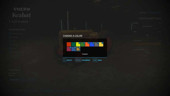 Colour confogurator v1.3.0.0