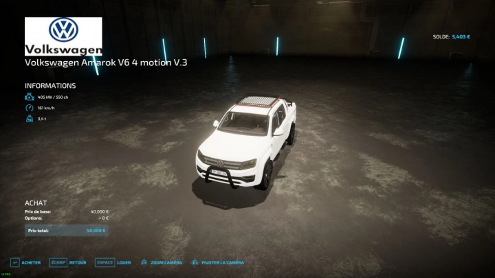 Image: Volkswagen Amarok V6 4 Motion v3.1.0.0 2