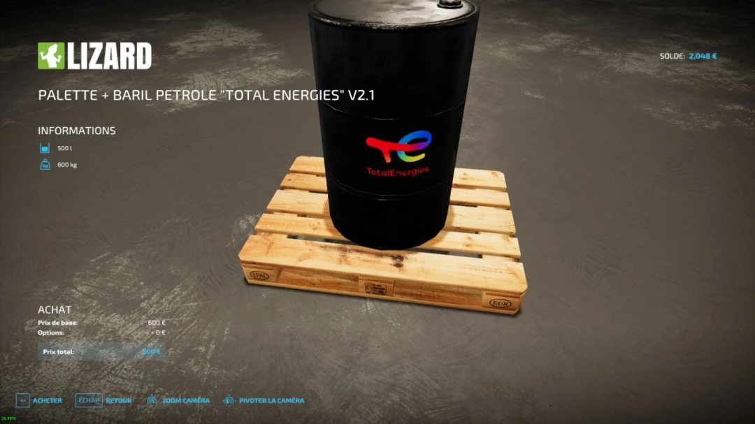 Barrel of oil Total Energies v2.1.0.0