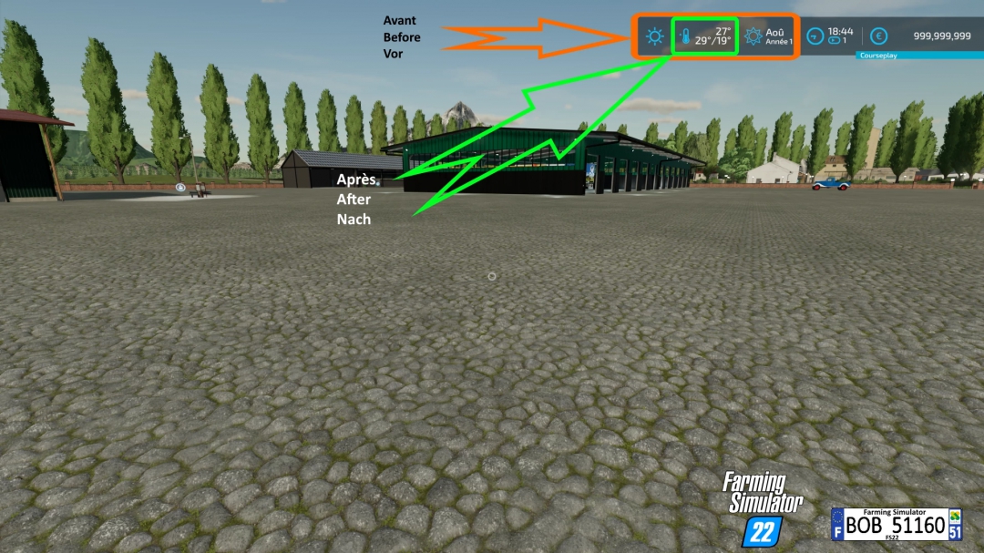 FS22 ExtendedGameInfoDisplay By BOB51160 v1.0.0.0