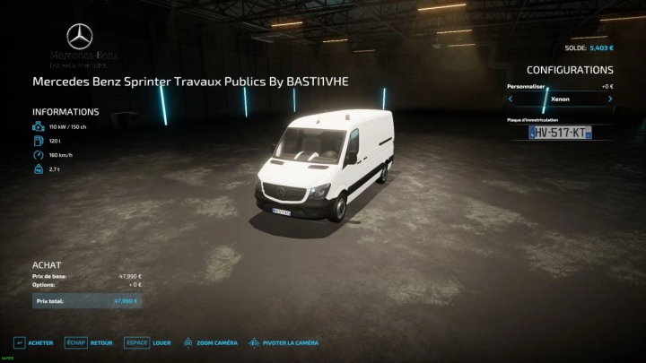 Image: Mercedes Benz Sprinter 2014 Travaux Publics v1.0.0.0 1