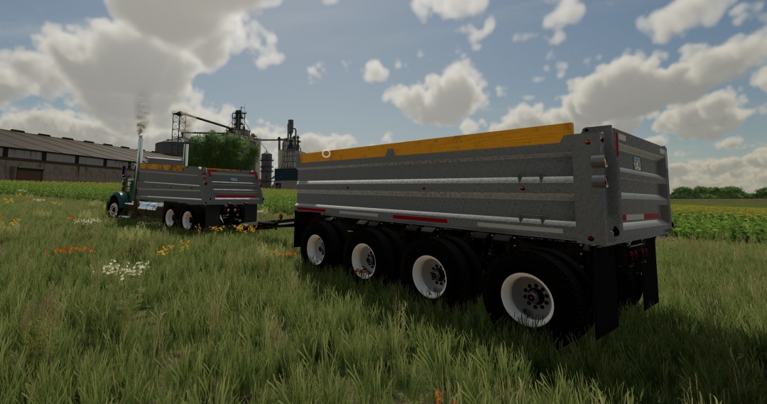 FS22 w900 dump with puptrailer