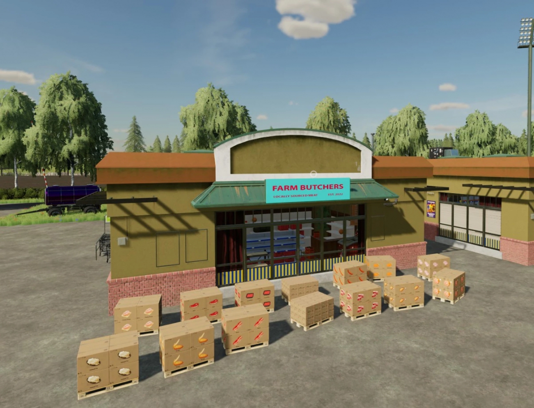 FS22 BUTCHER Market Sell Point v1.0