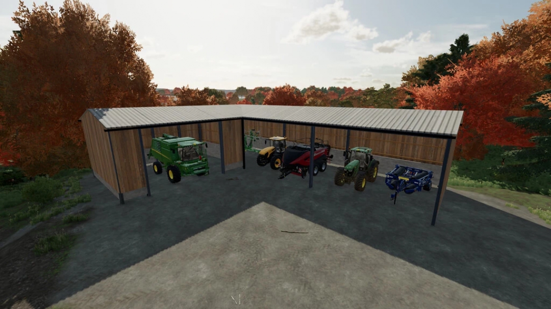 L Shape Vehicle Shed v1.0.0.0