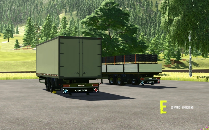 fs22-mods, Fs22_Edm_VolvoTrailer_Long Version with Autoload V1.0