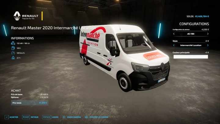 Image: Renault Master 2020 (Intermarché Location) v1.0.0.0