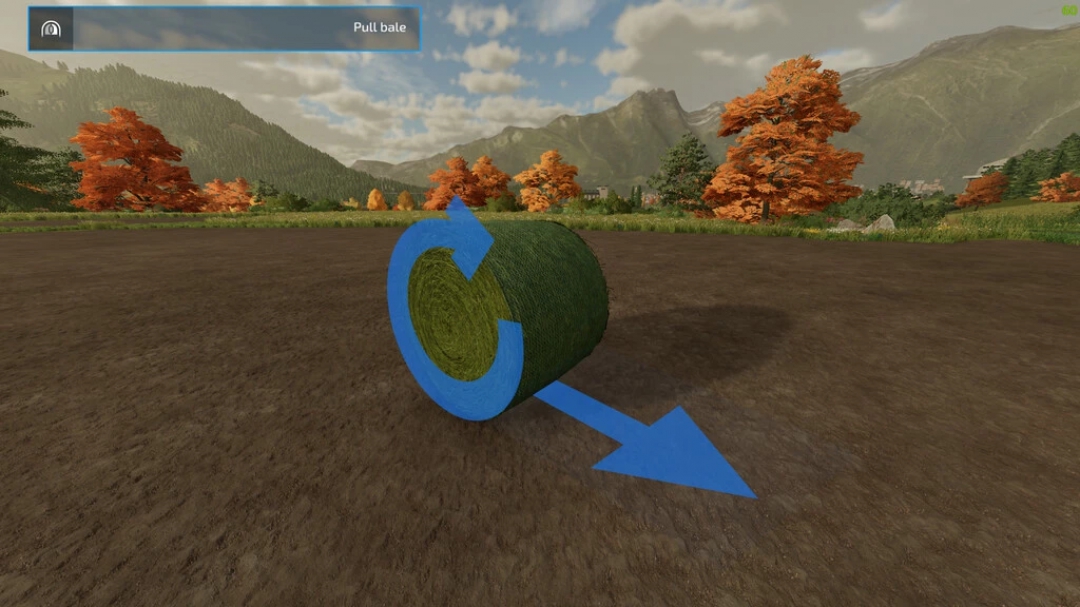 Push Round Bales v1.1.0.0