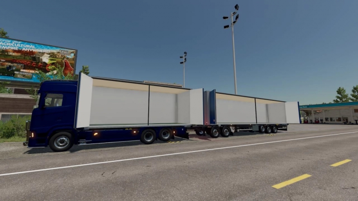 Image: Scania with sidedoors trailer v1.0.0.0